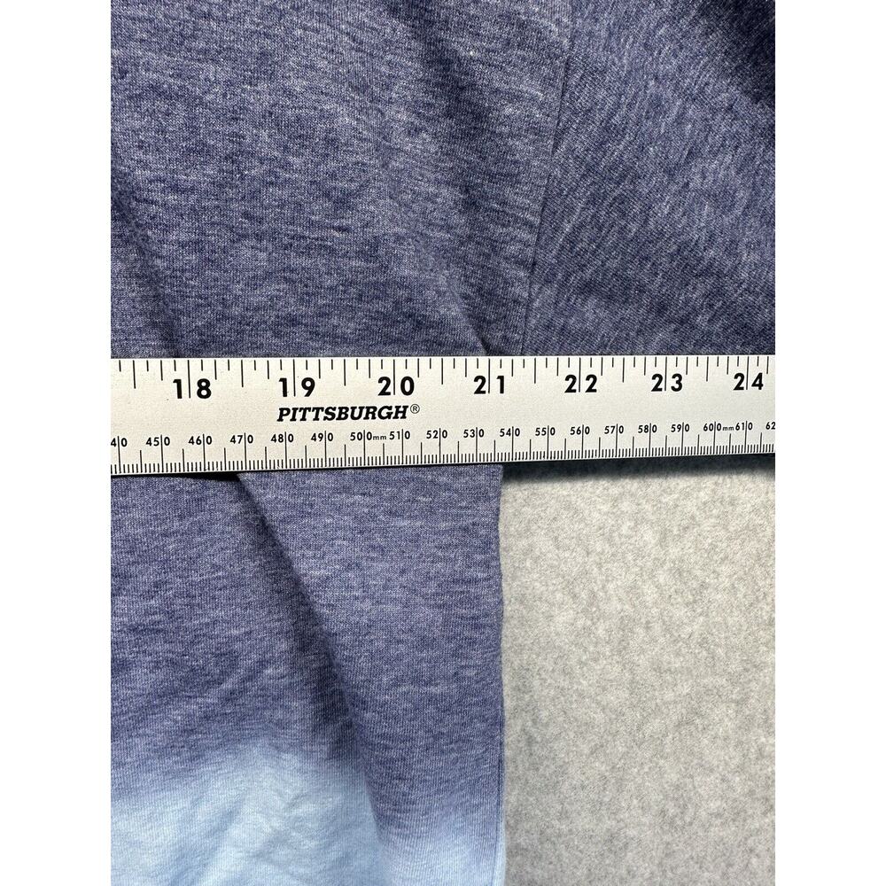 Sundown by Splendid Womens Sweater with Hair Tie Ombre Blue Cropped XL NWT - Picture 4 of 12